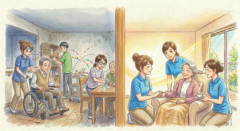 質のばらつきのイメージ